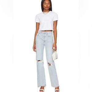 Re/Done originals 90s high rise loose in nu disco destroy